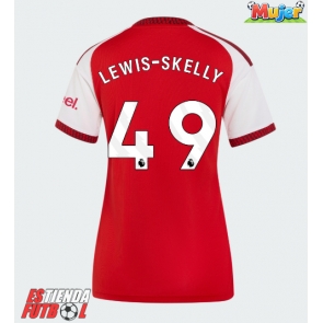 Arsenal Myles Lewis-Skelly #49 Primera Equipación Mujer 2026-27 Manga Corta